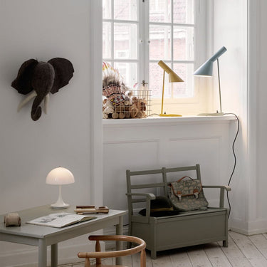 AJ Mini Table Lamp Soft Lemon Lifestyle Arne Jacobsen Louis Poulsen (2).jpg