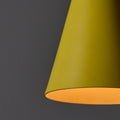 V3542 1970s Yellow Metal Diabolo Pendant Lamp Attributed to Stilnovo 17.jpg