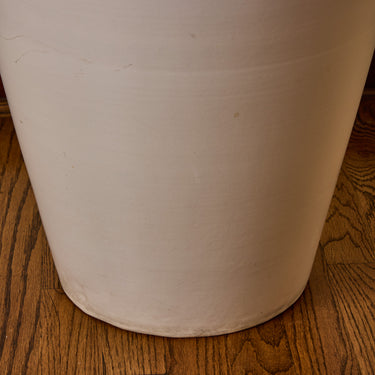 V3522 Set of 3 1970s White Conical Gainey Planters in the Manner of LaGardo Tackett Two En