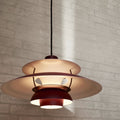 Poul Henningsen 'PH 5' Monochrome Pendant for Louis Poulsen two enlighten Monochrome Burgundy Lifestyle.jpg