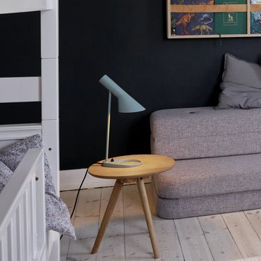 AJ Mini Table Lamp Pale Petroleum Lifestyle Arne Jacobsen Louis Poulsen.jpg
