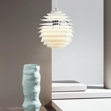 Monumental Poul Henningsen 'PH Louvre' Suspension Lamp for Louis Poulsen Two Enlighten lifestyle