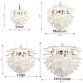 Poul Henningsen 'PH Artichoke' Pendant Light for Louis Poulsen two enlighten packshot dimensions