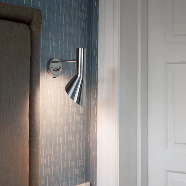 AJ Wall lamp stainless steel lifestyle Arne Jacobsen Louis Poulsen.jpg