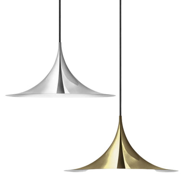 Bonderup & Thorup 'Semi' Brass or Chrome Pendant for Gubi.jpg