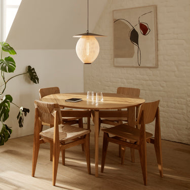 Mathieu Matégot 'Satellite' Metal Pendant for GUBIGrashoppaTableLamp_MategotTrolley_C-Chai