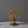V3544 1960s Helena Tynell Amber Bubble Glass & Brass Table Lamp for Limburg 5.jpg