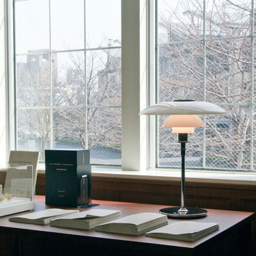 Poul Henningsen PH 4½ - 3½ Glass Table Lamp Lifestyle 3 Louis Poulsen Two Enlighten .jpg