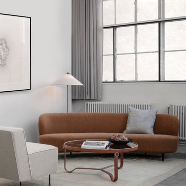 GUBI 9602 floor lamp lifestyle Contract_ModernLineLoungeChair_AdnetCoffeeTable_StaySofa_GU