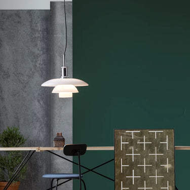Poul Henningsen PH 4½-4 Pendant chrome glass louis poulsen lifestyle.webp