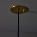 V3542 1970s Yellow Metal Diabolo Pendant Lamp Attributed to Stilnovo 15.jpg