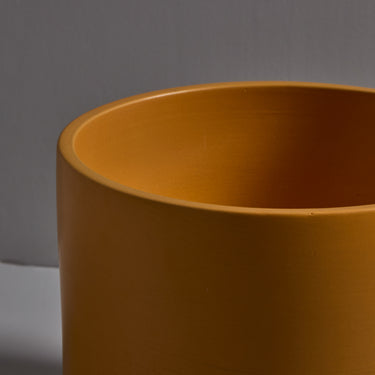 V3551 1970s Gainey Mustard Ceramic Planter 12.6_ 11.jpg