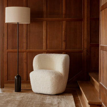 Gravity Floor lamp blackened steel