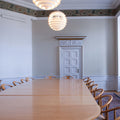 Monumental Poul Henningsen 'PH Louvre' Suspension Lamp for Louis Poulsen Two Enlighten lifestyle board room .jpg