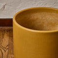 V3510- 1970s Gainey Mustard Ceramic PlanterTwo Enlighten - May 21st 2025 - 159 - Under 3.5
