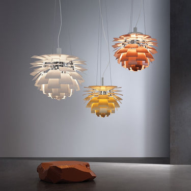 Poul Henningsen 'PH Artichoke' Pendant Light for Louis Poulsen two enlighten PH Artichoke white brass copper.jpg