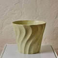V3505 Midcentury Speckle Glazed Mint ceramic bauer planter Two Enlighten - May 21st 2025 -