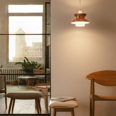Doo Wop Pendant Louis Poulsen copper Lifestyle lit.jpg