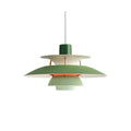 Poul Henningsen 'PH 5' Mini Pendant for Louis Poulsen Two enlighten  hues of green 