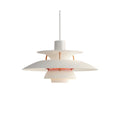 monochrome modern white Poul Henningsen 'PH 5' Mini Pendant for Louis Poulsen Two enlighten 