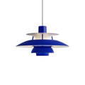 Poul Henningsen 'PH 5' Mini Pendant for Louis Poulsen Two enlighten monochrome blue packshot