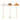 Three floor lamps with different lampshades on a white background