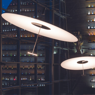 Flying Disc Suspension Lamp Ingo Maurer two enlighten glow.jpg