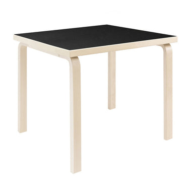 Alvar Aalto Square Tables Artek Two Enlighten 80C Black Linoleum.jpg