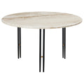 IOI Travertine Coffee Table 70 diameter GamFratesi GUBI Two Enlighten Black Legs.jpg