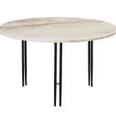 IOI Travertine Coffee Table 70 diameter GamFratesi GUBI Two Enlighten Black Legs.jpg