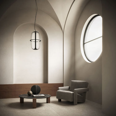 'Kooi' Glass and Die-Cast Aluminum Suspension Lamp for KDLN Two Enlighten Room.jpg