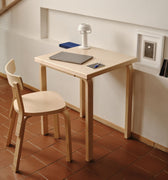 Alvar Aalto Square Tables Artek Two Enlighten 80C Birch office.jpg