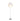 Yoruba Rose Japanese Paper and Stainless Steel Floor Lamp for Ingo Maurer Two Enlighten Pa