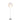 Yoruba Rose Japanese Paper and Stainless Steel Floor Lamp for Ingo Maurer Two Enlighten Pa