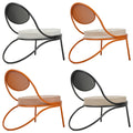 Copacabana Indoor Outdoor Lounge Chair Mathieu Mategot GUBI two enlighten Orange Black Pac