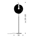 Yoruba Rose Japanese Paper and Stainless Steel Floor Lamp for Ingo Maurer Two Enlighten Me