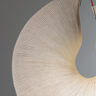 Yoruba Rose Japanese Paper and Stainless Steel Floor Lamp for Ingo Maurer Two Enlighten Sh