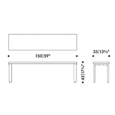 Bench 168B Alvar Aalto Artek Two Enlighten Dimensions2.jpg