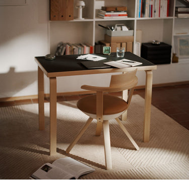 Rectangular Table 80B Alvar Aalto Artek Two Enlighten Black Linoleum Office.jpg