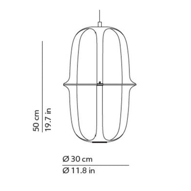 'Kooi' Glass and Die-Cast Aluminum Suspension Lamp for KDLN Two Enlighten Measurements.jpg