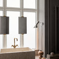 Arne Jacobsen 'AJ Wall' Indoor Light for Louis Poulsen Two Enlighten stainless steel window lifestyle