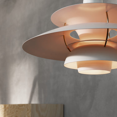 Poul Henningsen 'PH 5' Monochrome Pendant for Louis Poulsen two enlighten 