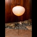 akari 10A floor lamp in lautner house unlit