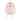 White akari washi paper lamp with black accents on a white background
