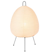 akari 1A lamp lit on white background