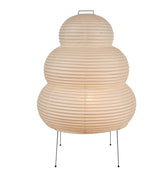 Decorative lamp made of washi paper rounded design on a white background