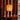 akari rounded washi paper table lamp on warm dark wood table