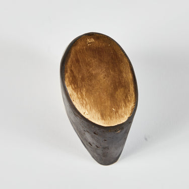 signed brass vase aubock