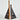 Triangular bookend holding books on a white background