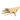 Gold hand-shaped bottle opener on a white background